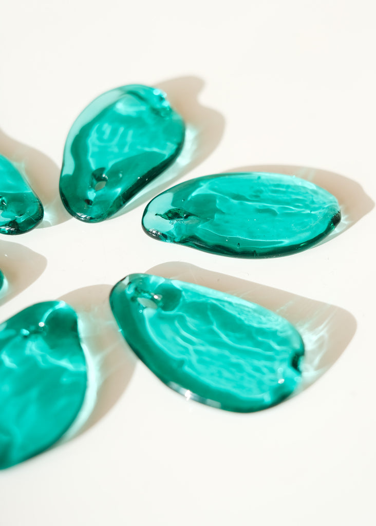 appelblauw zeegroene kralen muranoglas