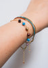 armbandje met mookaiet en apatiet kralen