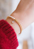 armbandje met parels en gouden kralen