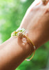 armbandje met woestijnroos en rozekwarts