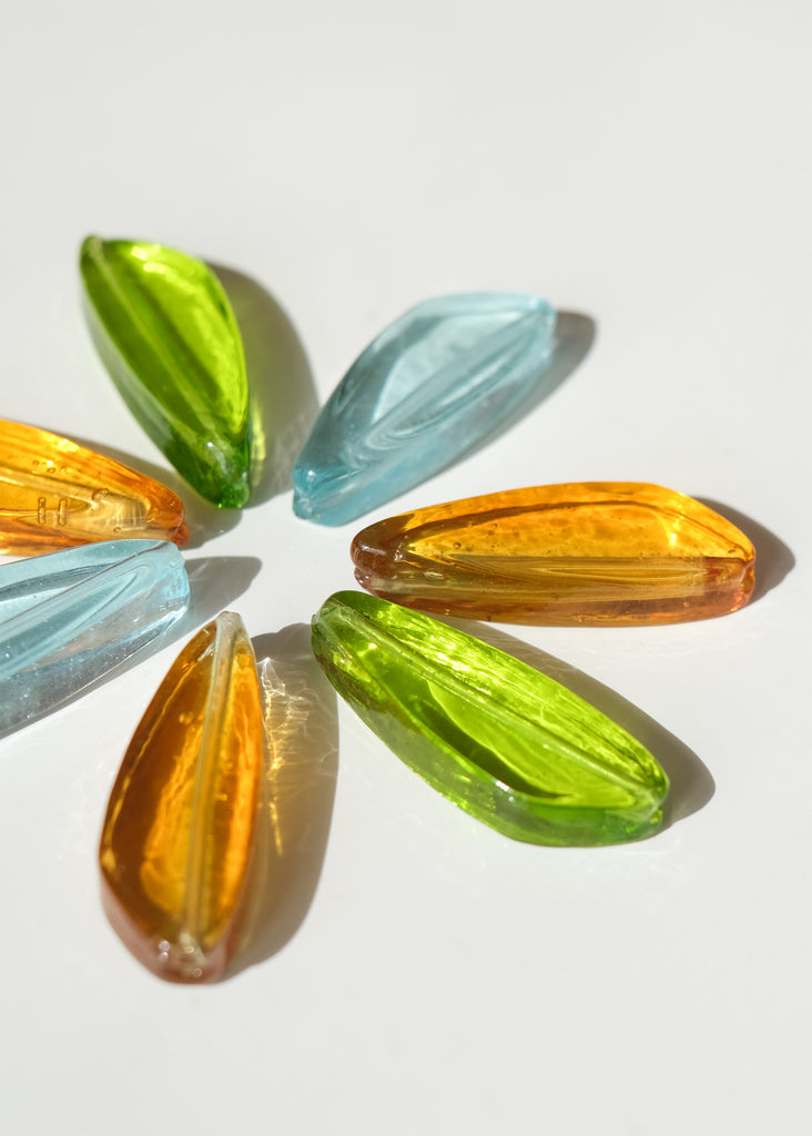kraal muranoglas transparant blauw