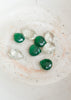 groene briolette kralen
