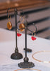 creolen met rood muranoglas