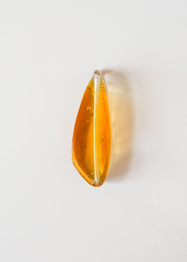 gele kraal van muranoglas