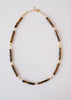 halsketting met tijgeroog en citrine