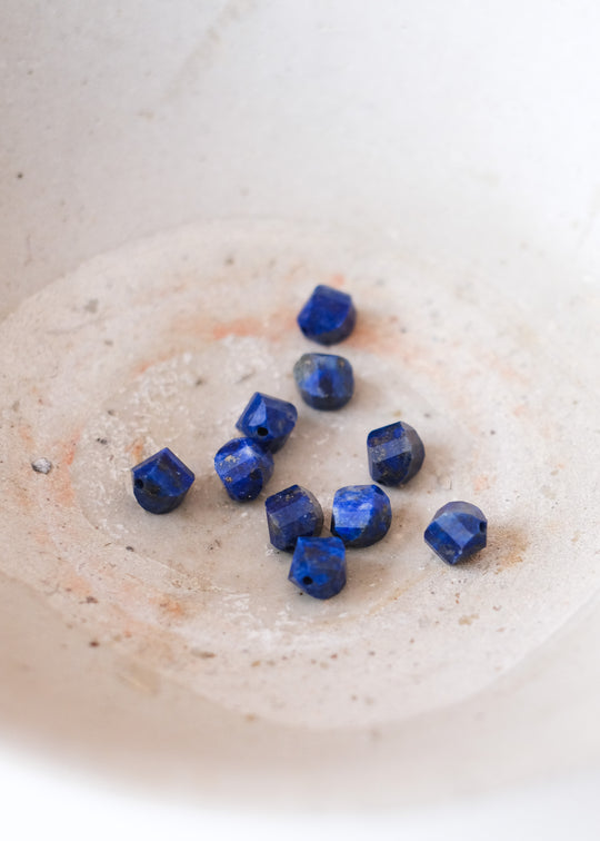 Kralen twist ovaal lapis lazuli