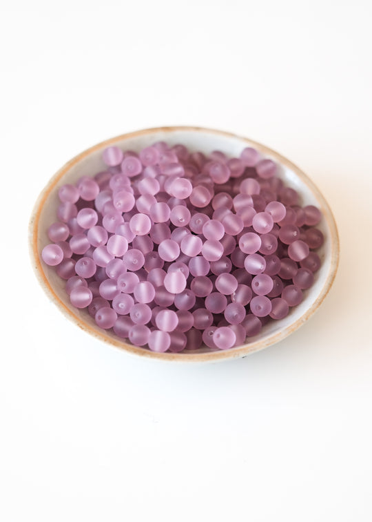 Mat bolletje 4mm, paars