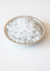 transparant witte bolletjes glaskralen