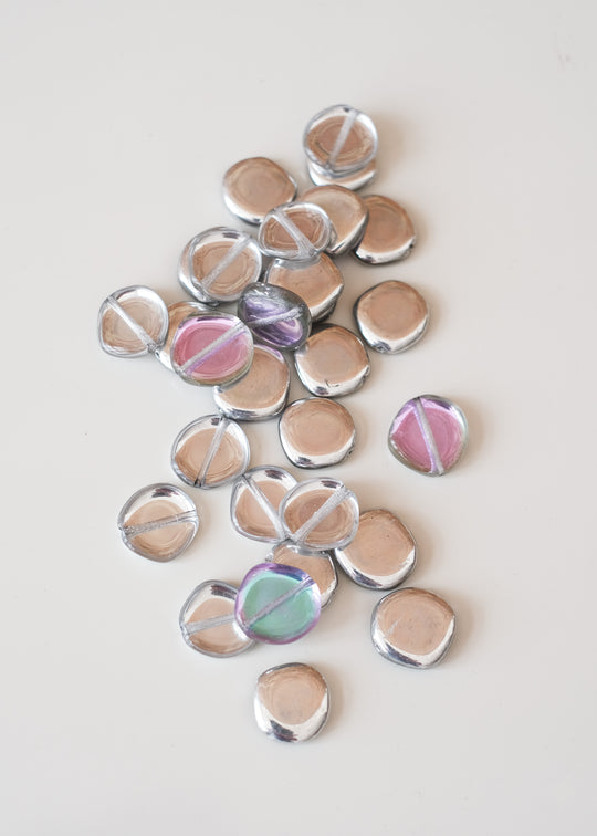 Onregelmatig rond, metal coating