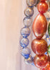 halsketting met mondgeblazen kralen van muranoglas met bladgoud