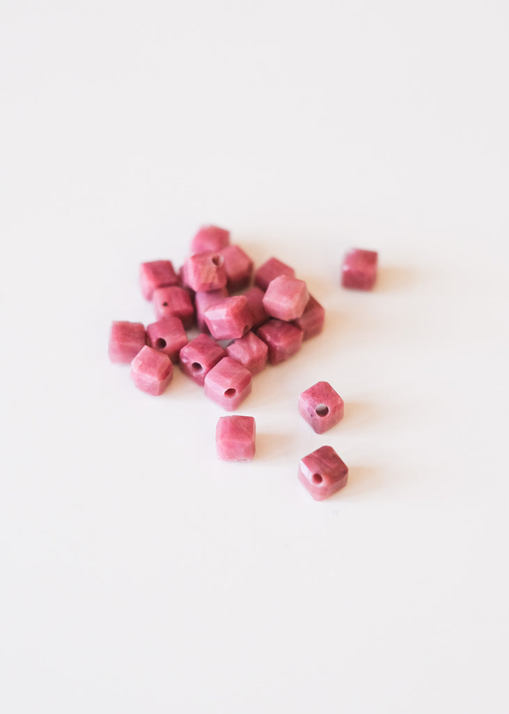 kralen roze ruitjes jaspis