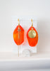statement oorbellen in oranje muranoglas