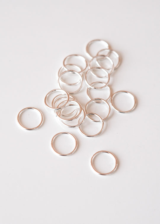 Gesloten ringetje zilver, 11 mm