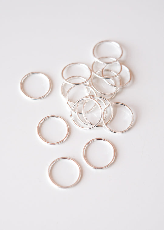 Gesloten ringetje zilver, 13 mm