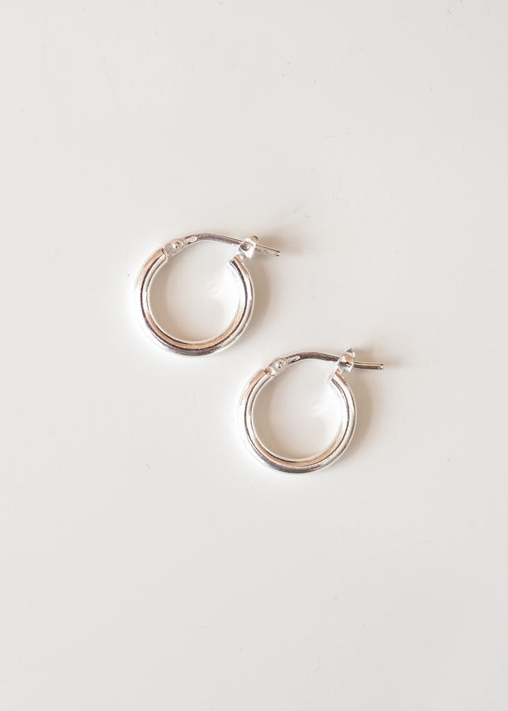 zilveren hoop earrings