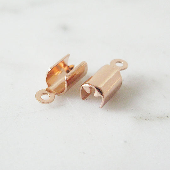 Lederklem 5mm rosé