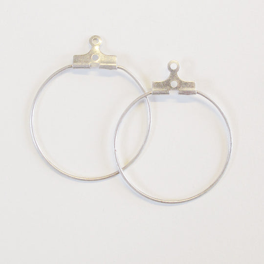 Hanger creool klein zilverkleurig