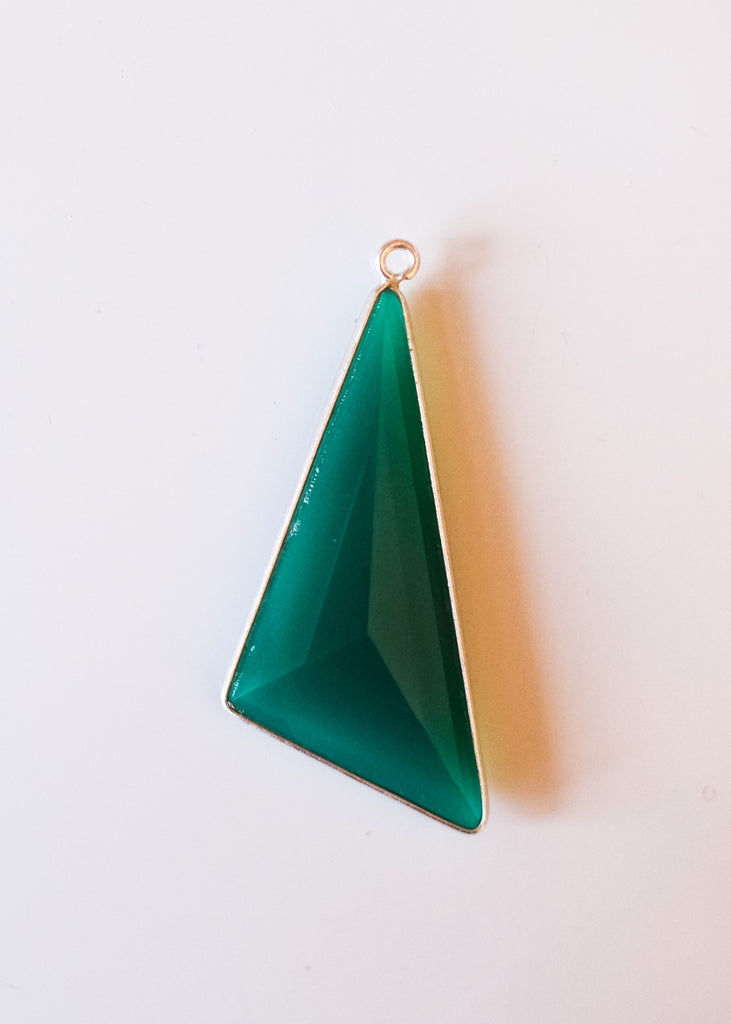 hanger driehoek groene onyx