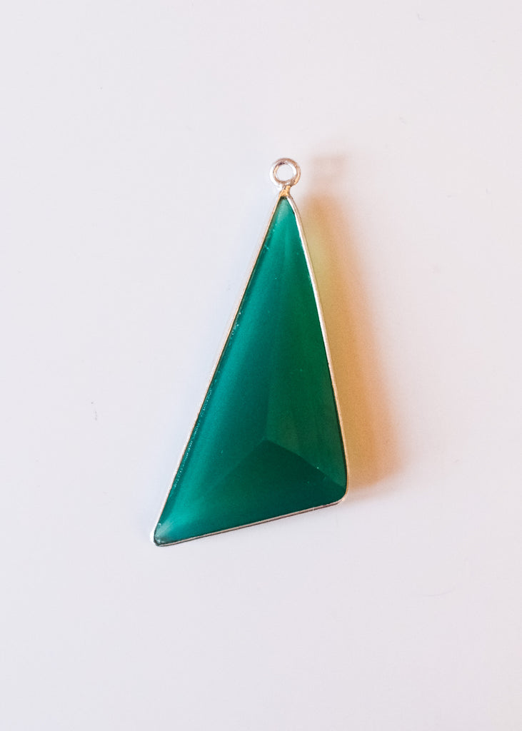 hanger driehoek groene onyx