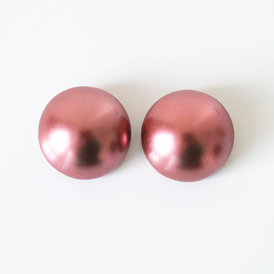 Cabochon parelmoer roodbruin