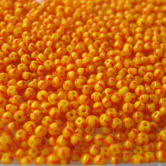 Rocaille Venetiaans glas geel/oranje maat 14