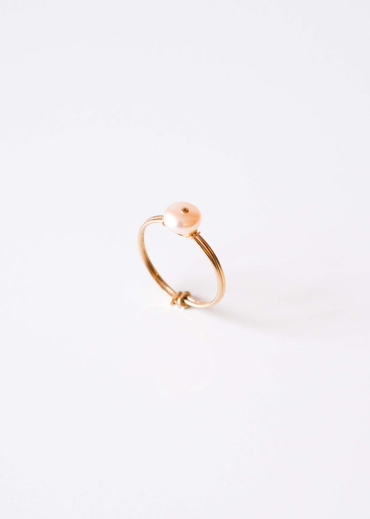 fijne ring met parels