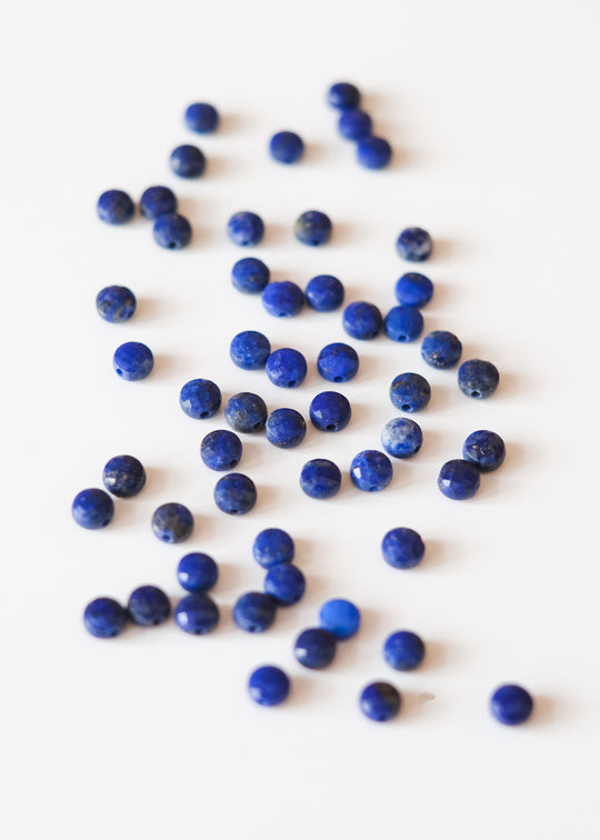 Kralen, mini schijfjes lapis lazuli