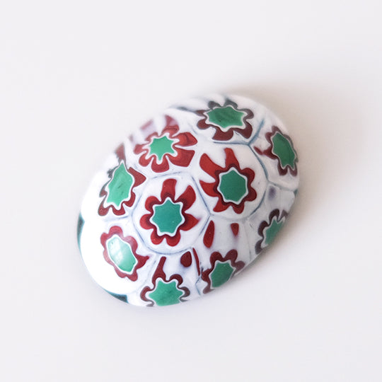 Cabochon 26 x 18 mm millefiori