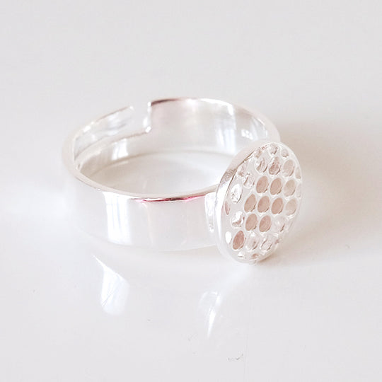 Ringbasis sterling zilver