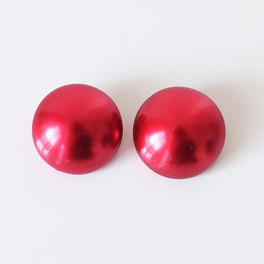 Cabochon parelmoer rood