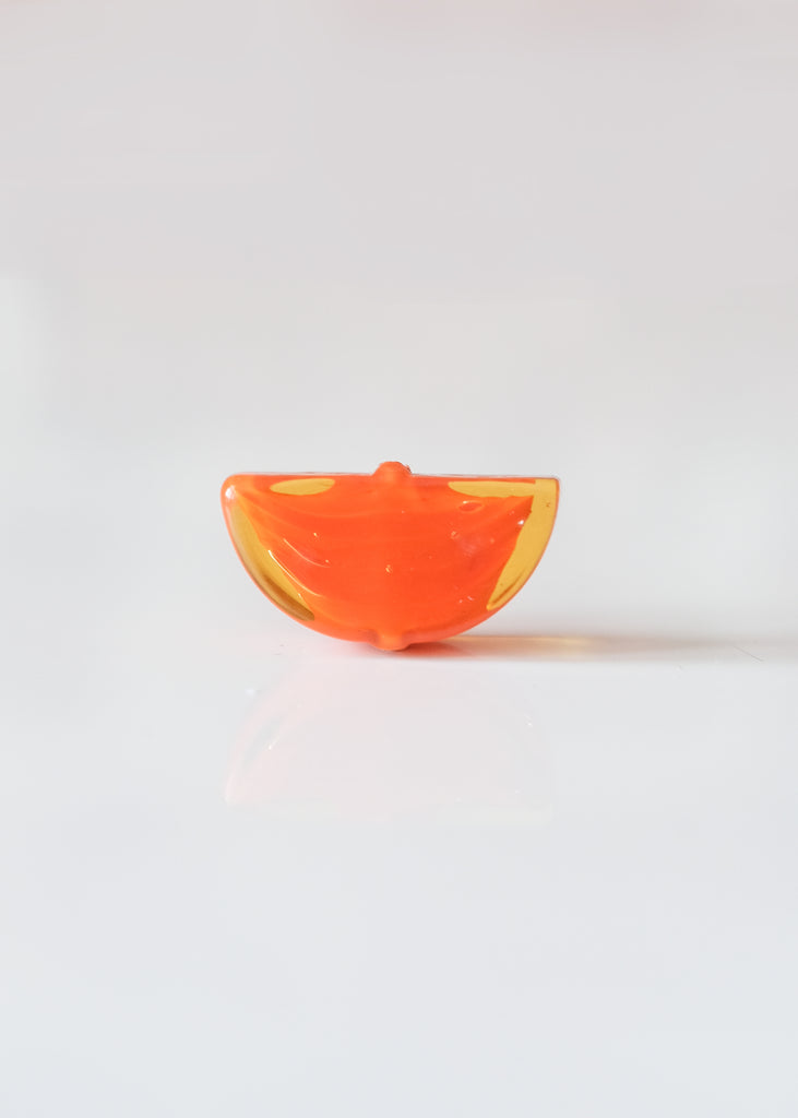 murano glaskraal sommerso oranje